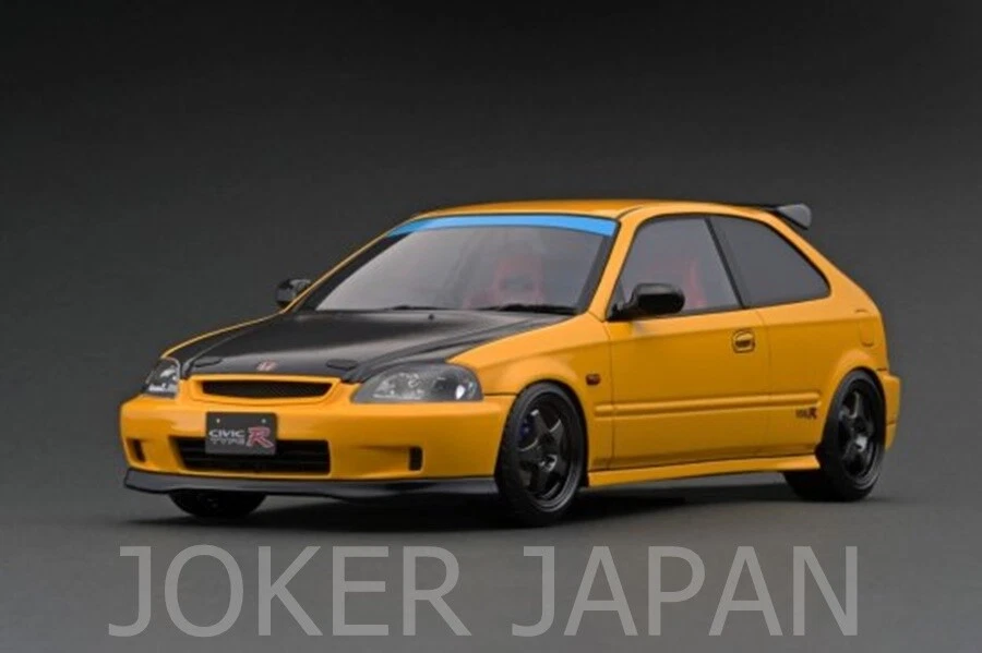Ignition Model IG2676 1/18 Honda CIVIC (EK9) Type R Yellow JDM