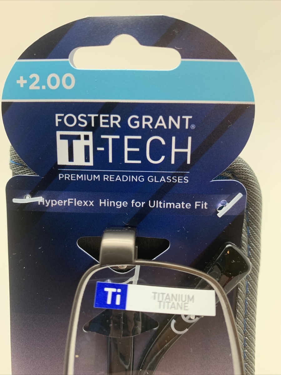 Foster Grant Titanium Foster Grant Ti-TECH Reading Glasses With