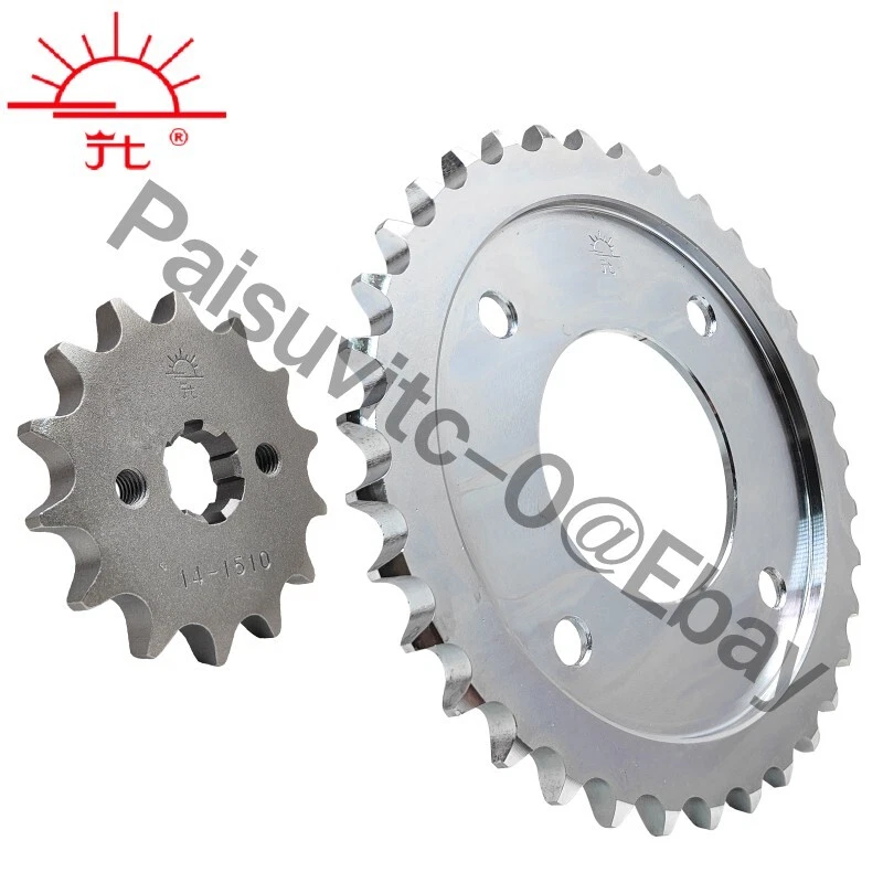 RK Chain 420-120Links Yellow+JT Sprocket Kit Front15T/Rear34T For Grom125,MSX125 Foto 3 de 4