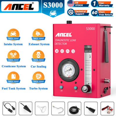 ANCEL S3000 EVAP Smoke Machine Pipe System Leakage Tester Vacuum Leak Detector