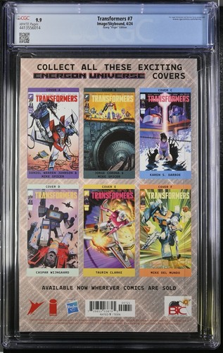TRANSFORMERS #7 2024 | JOHN GIANG VIRGIN EDITION | CGC 9.9 - Picture 2 of 2