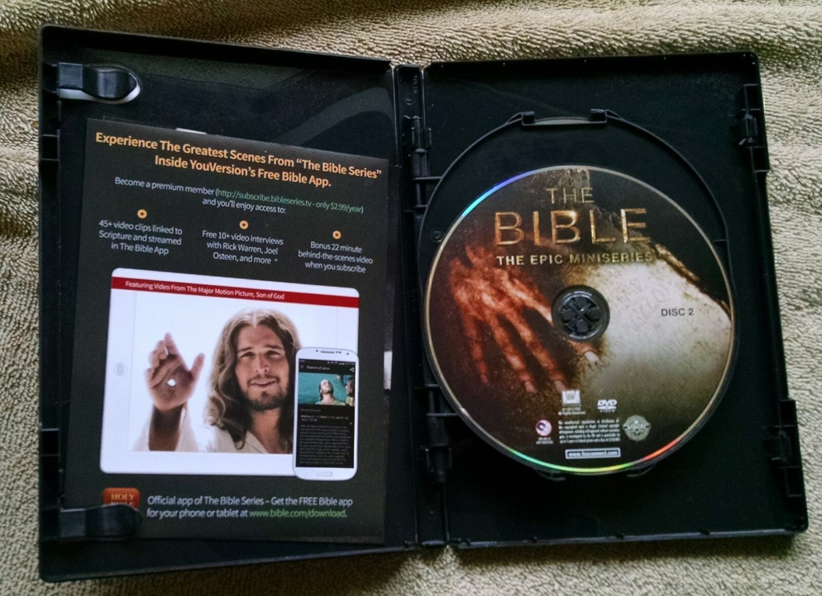 The Bible The Epic Miniseries 4-DVD Set VG+ 10-Episodes+