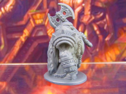 Dwarven Guard A Mini Miniature Figure 3D Printed Model 28/32mm Scale RPG Fantasy - Picture 4 of 5