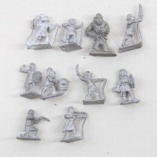 D D Dungeons Dragons Metal Miniatures RPG Grenadier 70's 80's Lot of 10 A32