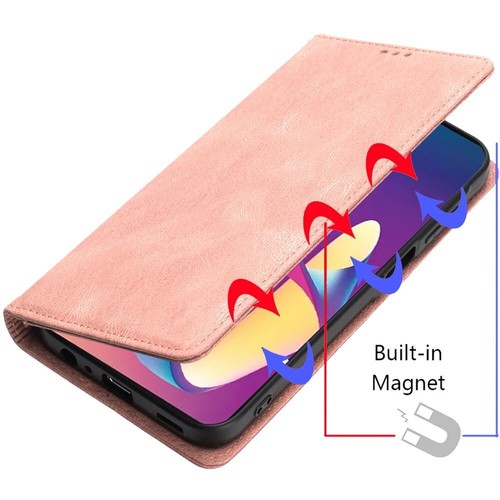 For TCL 50 XL 50XL 5G Vegan Leather Case ID Card Money Holder Magnetic Closure - Picture 13 of 21