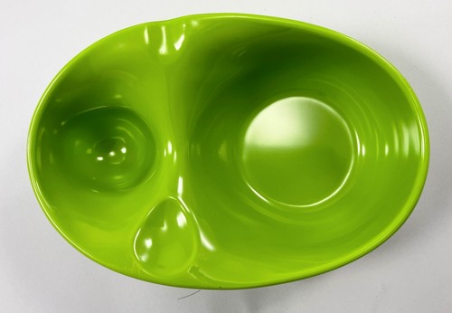 Project Pantry Set of 8 Melamine Divided Snack Bowls & Spoons Green - Picture 8 of 8