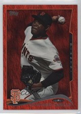 2014 Topps Update Red Hot Foil Santiago Casilla #US-307 7l6