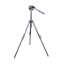 Manfrotto Bogen 3211W Tripod w/501 Fluid Head Made in Italy 3433 Carrying Bag