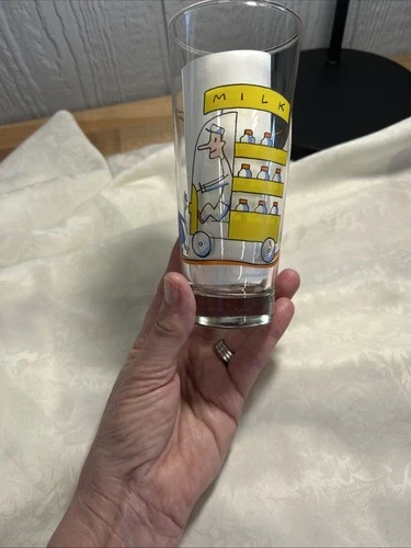 VTG 1990’s PHILIPPE PETIT-ROULET RITZENHOFF MILK TRUCK BAR TUMBLER ART GLASS New