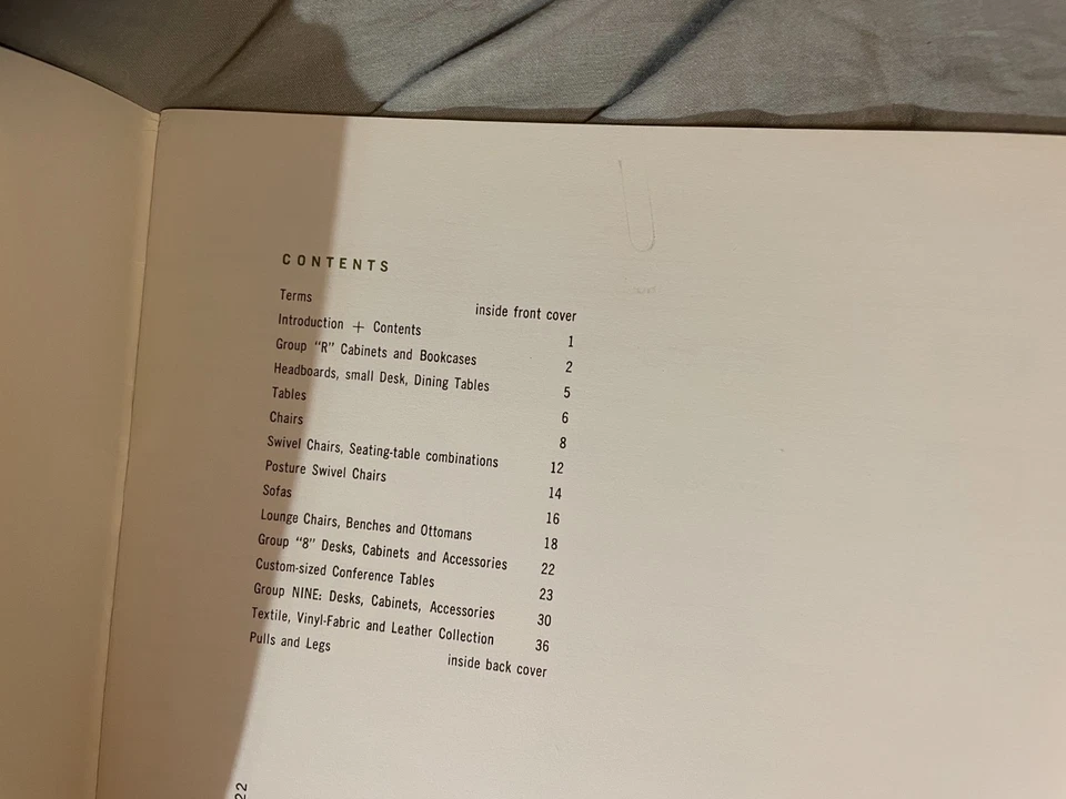 Jens Risom Design Price List Catalog 1960 Furniture Vintage MCM Tables Desks - Image 3 of 4