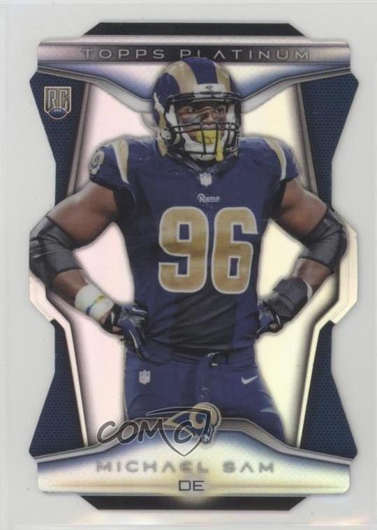 2014 Topps Platinum Die-Cut Rookies Michael Sam #PDC-MS RC 0a3