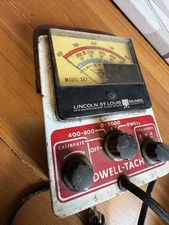 UNTESTED Vintage Auto Dwell Meter Dwell-Tach Engine RPM Lincoln McNeil Model 357