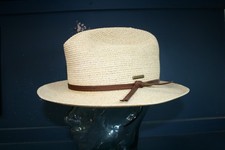 Vtg Stetson open road genuine Toyo woven straw cowboy hat size Medium revival