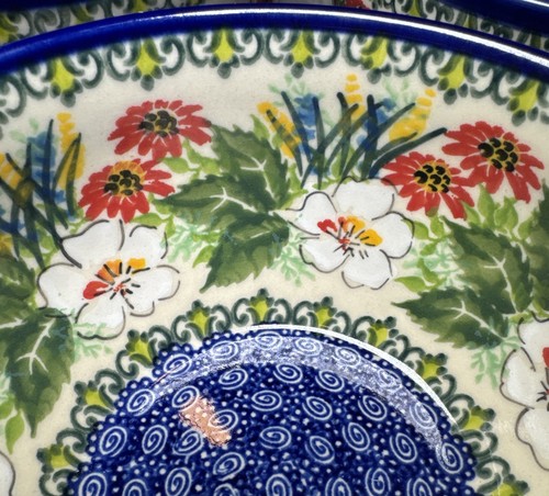 UNIKAT Bowls Poland Boleslawiecka 618 Handmade NEW 6-1/4" Kalich - Set Of 3 - Picture 12 of 12