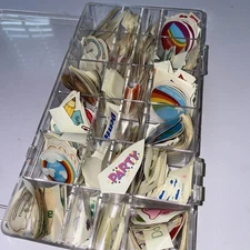 Vintage Estate Sale Sticker Lot Fasson Party Doctor School 100s Scrapbooking