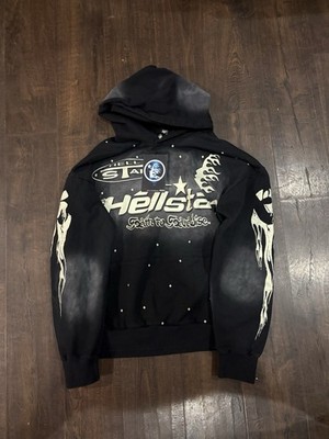Hellstar Men's Hoodie Black/White Size M Brand New with Tags FAST SHIPPING!