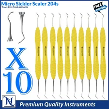 Sickle Scaler 204S Dental Hand Instruments Pro Periodontal Pick Hygiene Tool