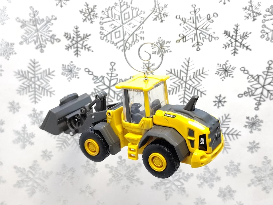 Custom Volvo L60H Front Loader Big 5" Christmas Ornament Construction CAT Deere - Image 4 of 4