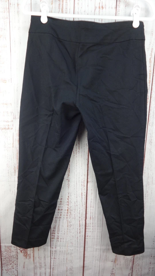 Pantalones elásticos sin esfuerzo Croft & Barrow para mujer talla 8PS negros informales Foto 2 de 4
