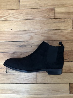 H&M Men Classic Black Suede Chelsea Boots Size 7.5 | eBay display picture 1
