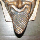 Vintage Devil Head Match Holder Satan Lucifer Sticking out his Tongue Cast Metal — photo 3