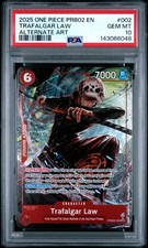 2025 ALTERNATE ART 002 TRAFALGAR LAW PSA 10