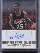 2012-13 Panini Prestige #73 Marquis Teague Prestigious Picks Signatures