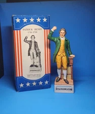 Vtg 1976 McCormick Distilling Whiskey Decanter The Patriots Patrick Henry W/box