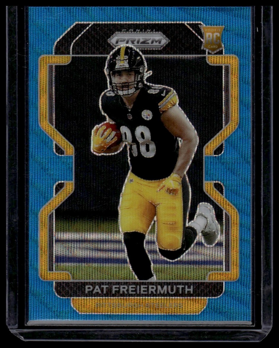2021 Panini Prizm #362 Pat Freiermuth Blue Wave #/199