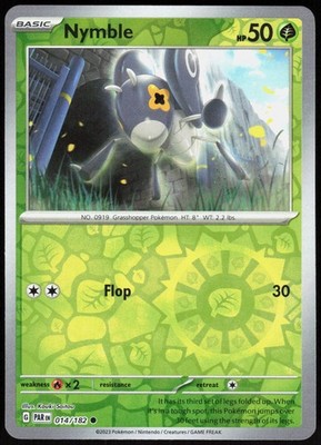 Paradox Rift Nymble 014/182 Common Pokemon Reverse Holo NM/M
