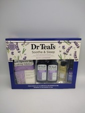 Dr. Teal's Soothe and Sleep 5 Piece Gift Set with Lavender New Fast Shipping