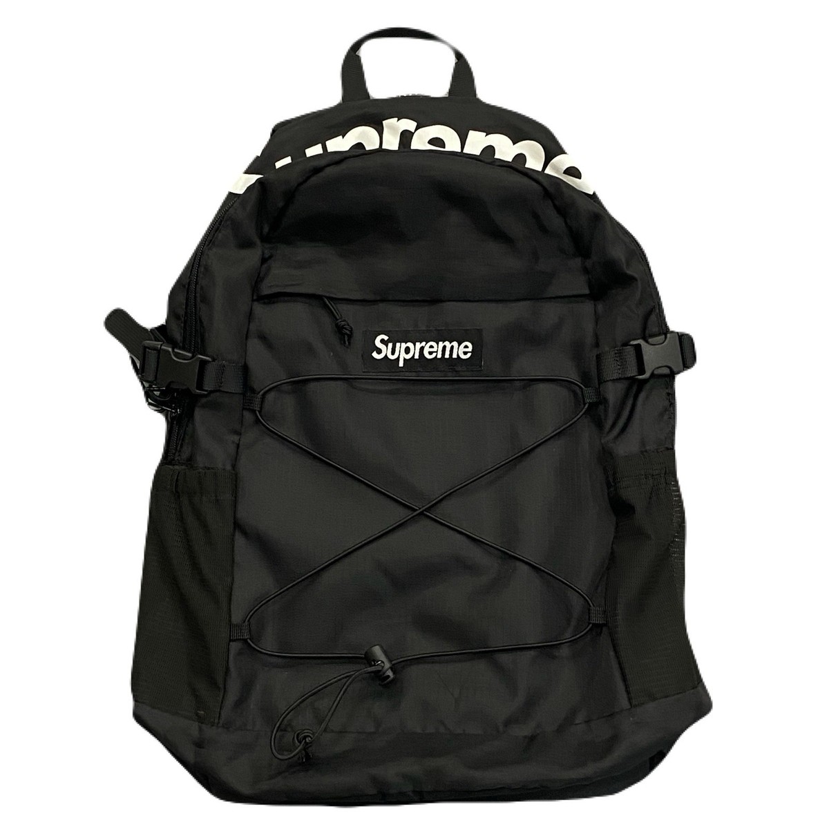 バッグ SUPREME SS16 210 DENIER CORDURA BACKPACK Supreme SS16 210 Denier Cordura Black White Backpack | eBay