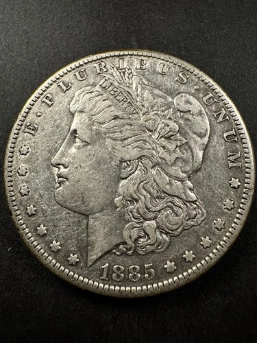 1885-S Morgan Silver Dollar – Better Date – AU Details – San Francisco Mint