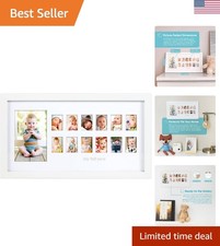 Elegant Baby's First Keepsake Frame: 13 Photo Slots for Lasting Memories