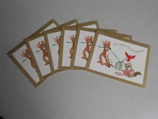 ~~6 VINTAGE PLUS MARK CHRISTMAS CARDS WITH ENVELOPES CIRCA 1970's~~