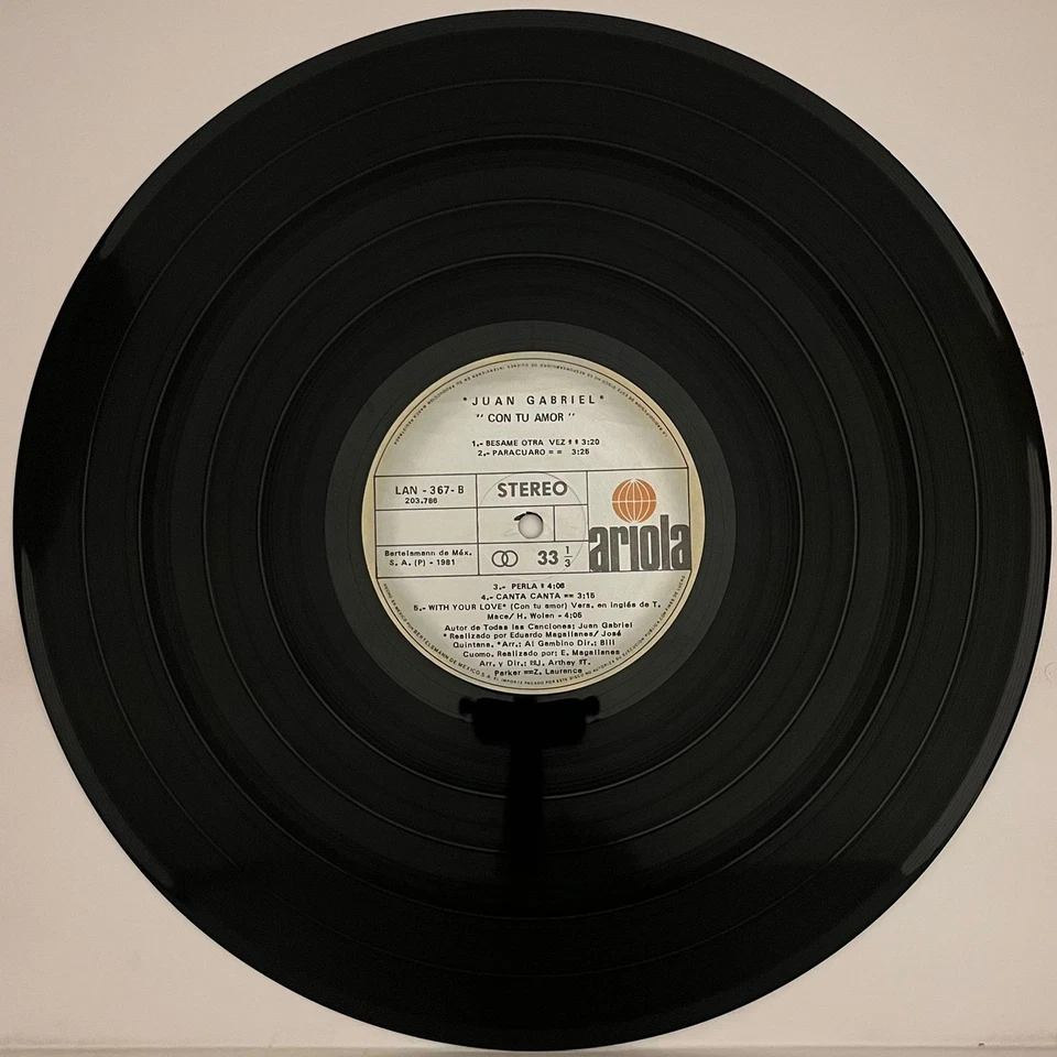 JUAN GABRIEL - CON TU AMOR - 1981 MEXICAN LP ALBUM, LATIN POP - Image 4 of 4