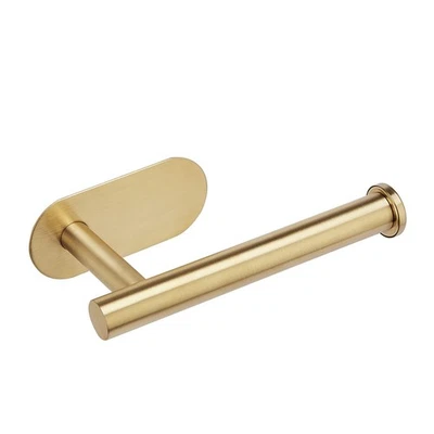 YUET Toilet Roll Holder Wall Mounted, Brushed Brass Self one size, Gold - Image 1 of 4