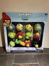 ANGRY BIRDS PLUSH FLINGERS IN ORIGINAL BOX- FINGER PUPPETS PENCIL TOPPERS