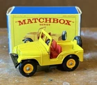 Vintage Lesney Matchbox 72 Standard Jeep Toy Car w/ Original Box