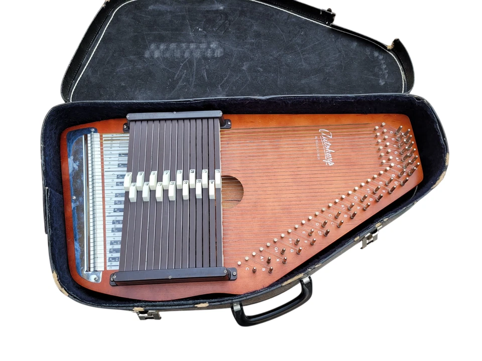Oscar Schmidt Autoharp 36 String 15 Chord Wooden Harp With Case - Image 2 of 4