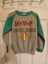 Vintage Healthtex Sweatshirt Boys Size 6 MVP Made In The USA