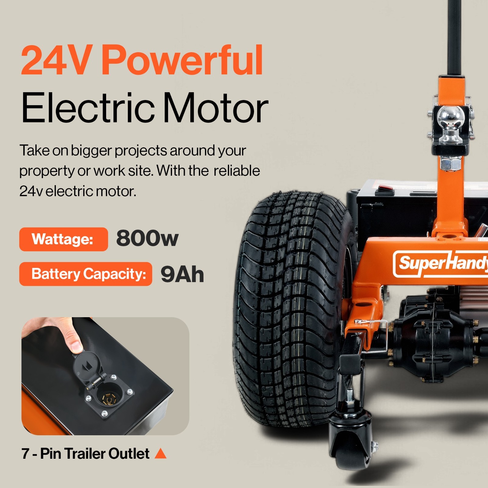 SuperHandy Electric Trailer Dolly - 7500LBS