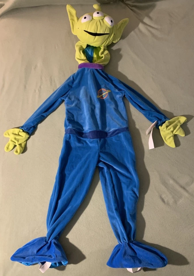 Disney Store Toy Story Pizza Planet Alien Disfraz Juvenil Talla Pequeña 6 Pixar De Colección Nuevo Con Etiquetas Foto 2 de 4