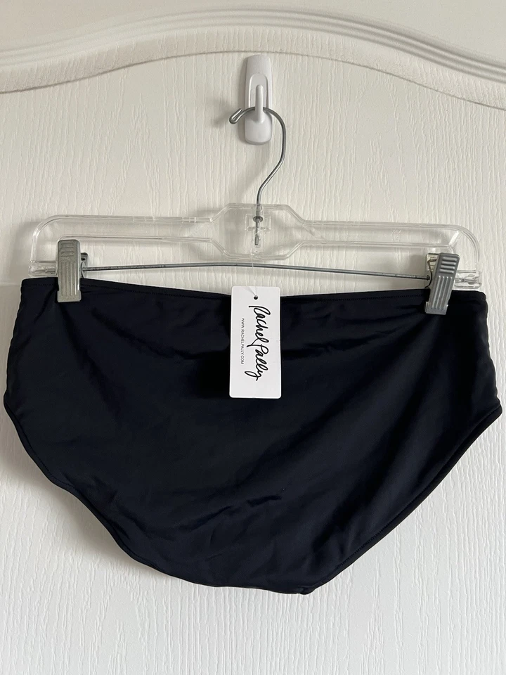 Nuevo con etiquetas Rachel Pally Talla Mediana Roatán Bikini Parte Inferior de Natación Negro NUEVO Foto 4 de 4