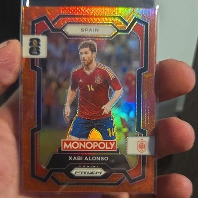 Panini Prizm Monopoly FIFA World Cup Orange & Gold Classic Icons Xabi Alonso #40