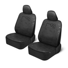Car Seat Covers - Cute Front Seat Seat Covers Leather-black Hello Kitty Car Seat Covers - Cute Front Seat Seat Covers Leather-black Hello Kitty