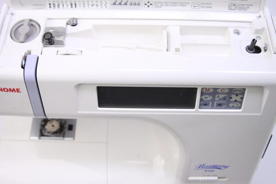 JANOME Harmony 8100 Computerized Sewing Machine W/Pedal Tested Minor Issue - Image 3 of 4