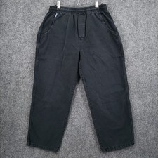 Crazy Shirts Pants Mens M Medium Gray Hawaii Elastic Waist Twill Drawstring