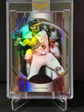 2025 Topps Five Star Jacob Wilson BLACK RC #98 Athletics /10 SSP Rookie Encased