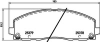 Hella Pagid Bremsbelagsatz Scheibenbremse 8DB 355 020-571 FüR Chrysler Fiat VW 4